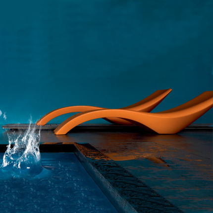 CF115 Swimming pool lounge chair/Luminous chaise chair